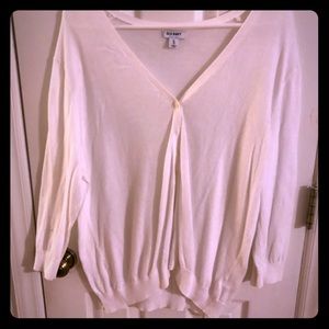 XL White Old Navy cardigan.